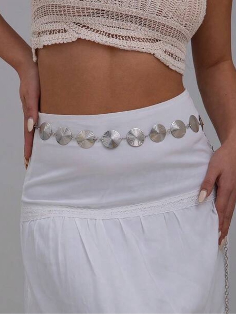 Vintage Silver Boho Chain Belt NEW 🏷️